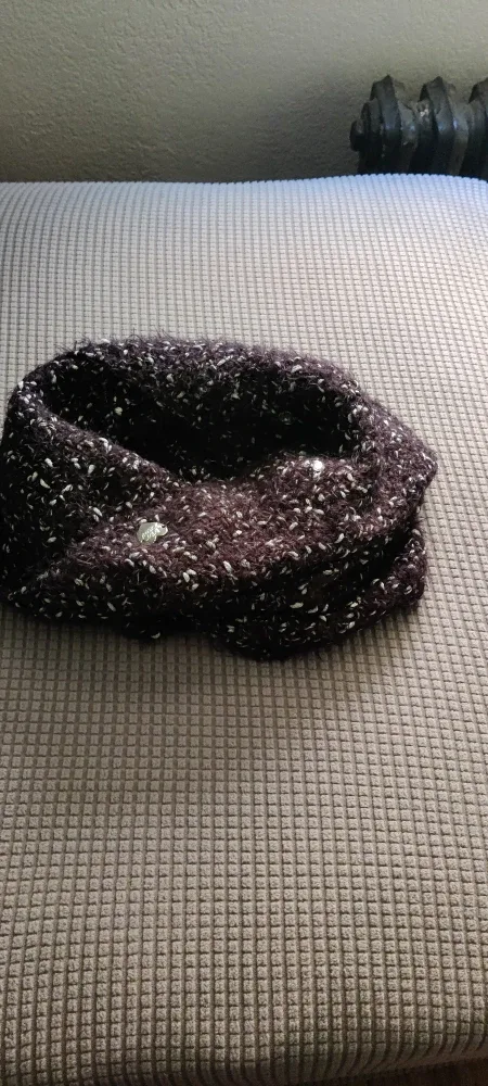 Betsey Johnson Black and Silver Scarf