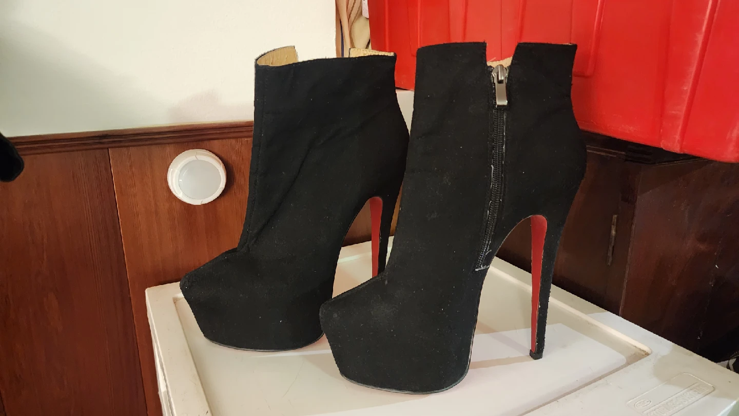 Christian Louboutin Black Ankle Boots - Size 38 - photo 2