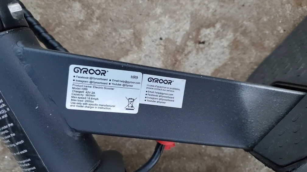 Gyroor Electric Scooter image indicator(9)