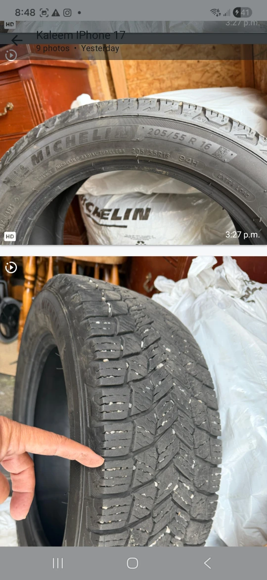 Michelin 205/55 R16 Winter Tires - photo 2