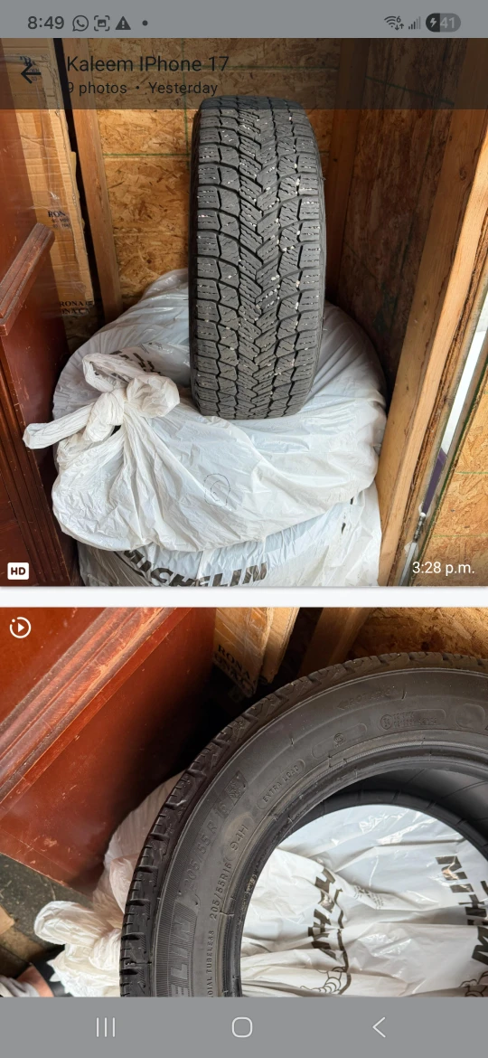 Michelin 205/55 R16 Winter Tires - photo 4