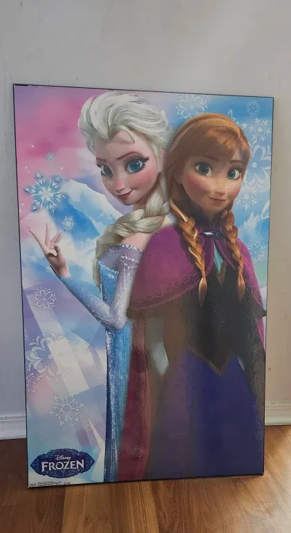 Disney Frozen Wall Art – Elsa & Anna Canvas Print