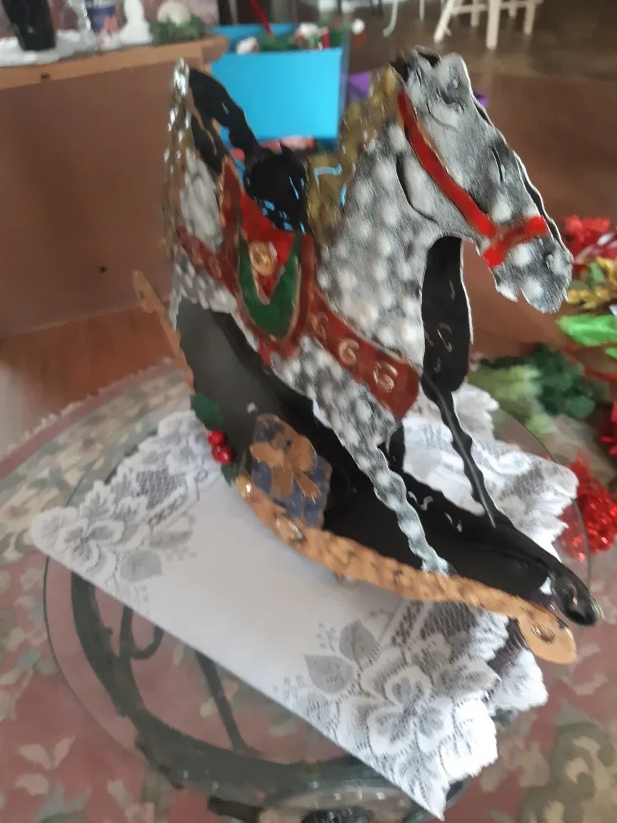 Decorative Metal Rocking Horse image indicator(2)