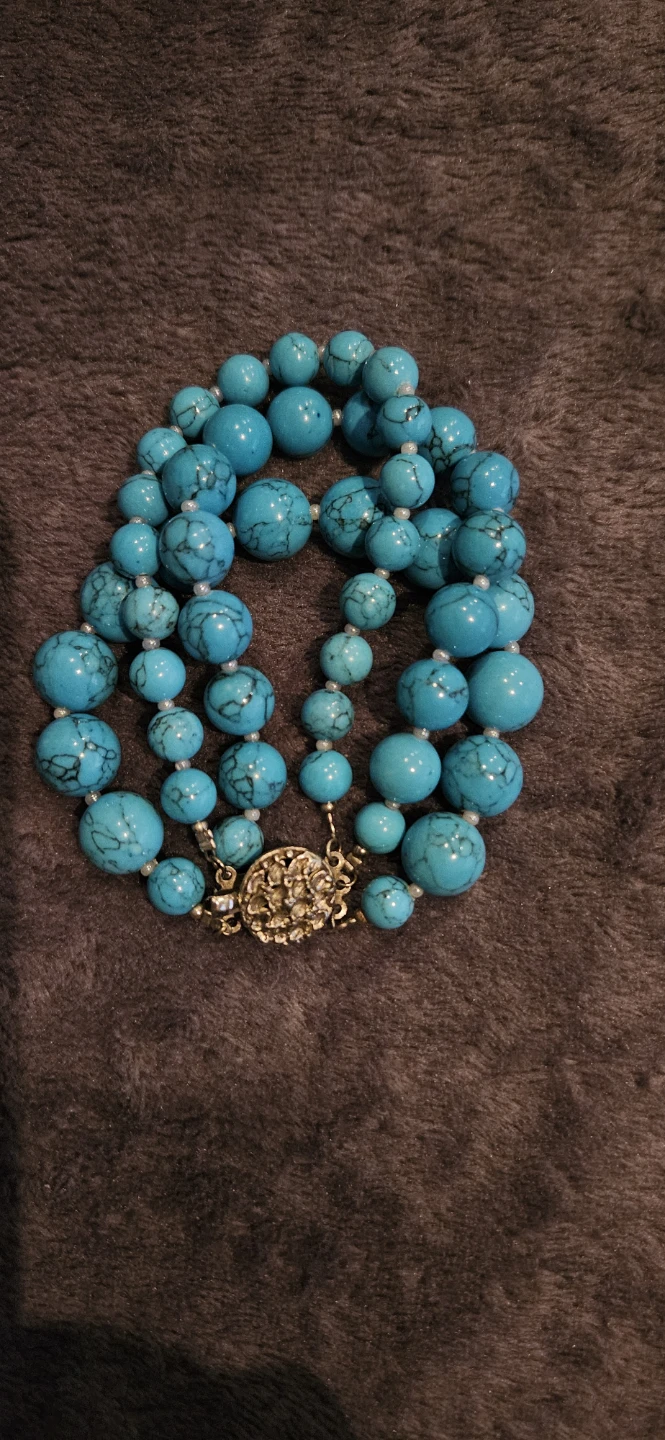 Turquoise Stone Beaded Bracelet
