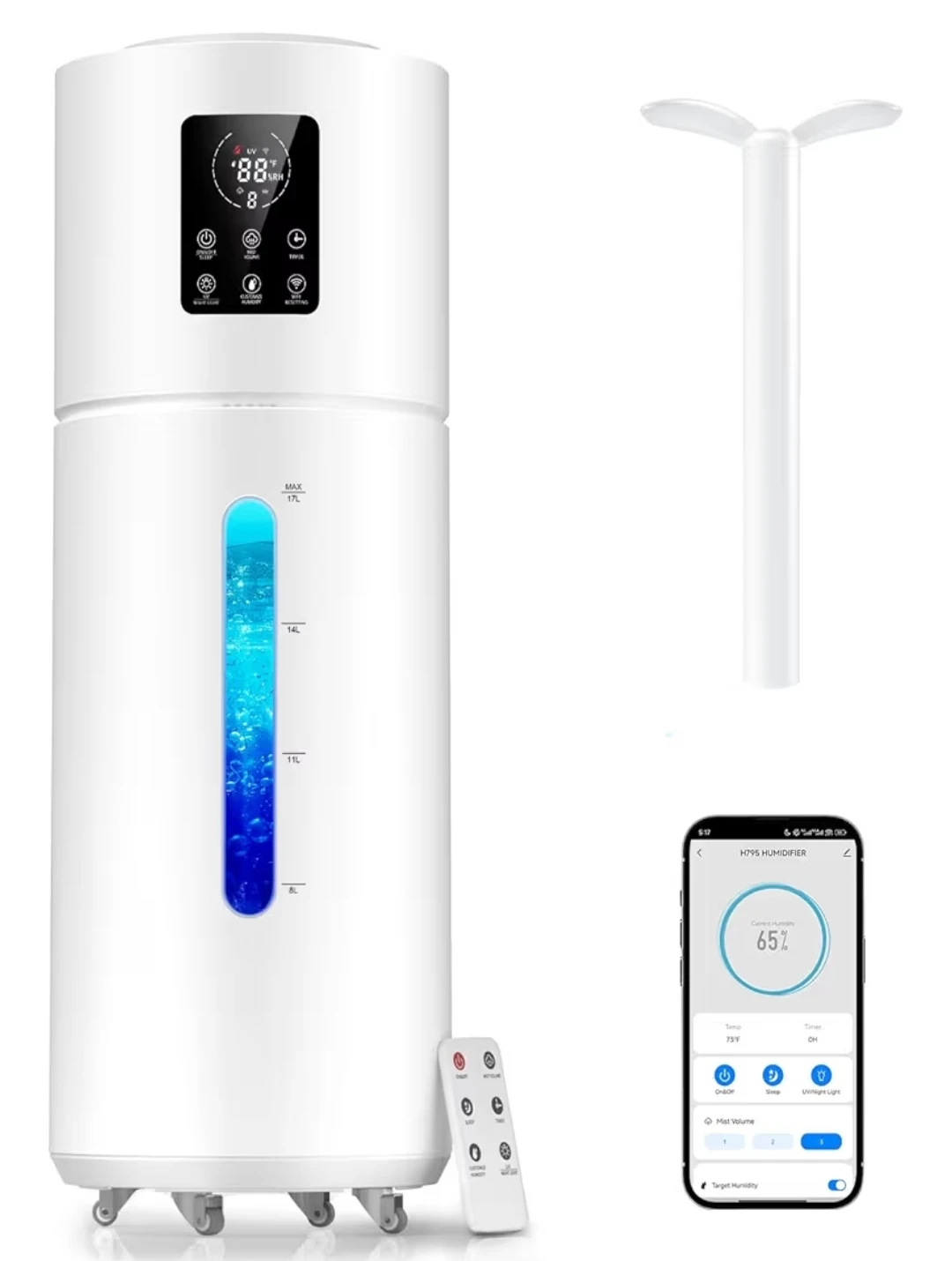 Smart Humidifier - 4.5 Gal Large Room