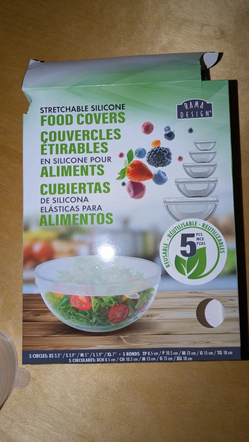 Rama Design Stretchable Silicone Food Covers - 5 Sizes image indicator(2)