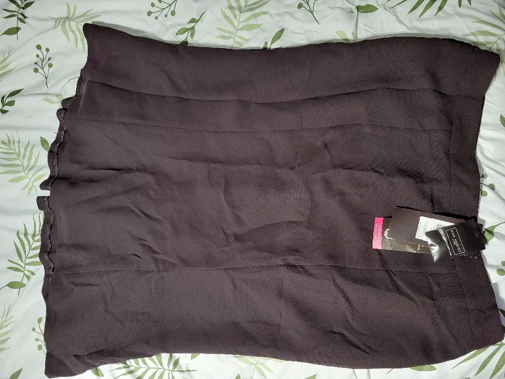 Ann Harvey Dark Chocolate Skirt - Size 18 (UK)