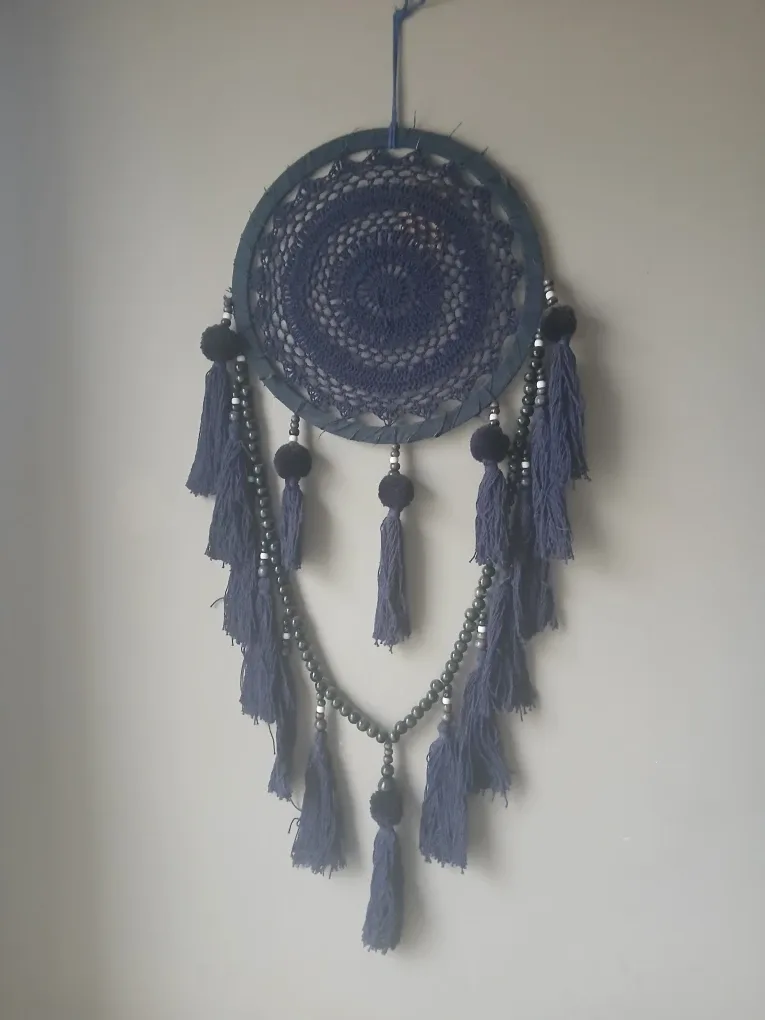 Bohemian Art Dreamcatcher - Blue