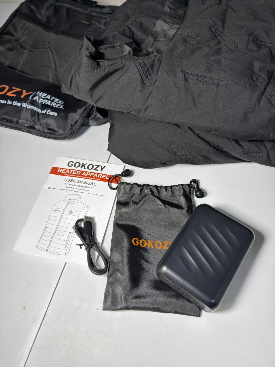 GOKOZY Heated Vest for Men with 12v 20000mah Battery image indicator(3)