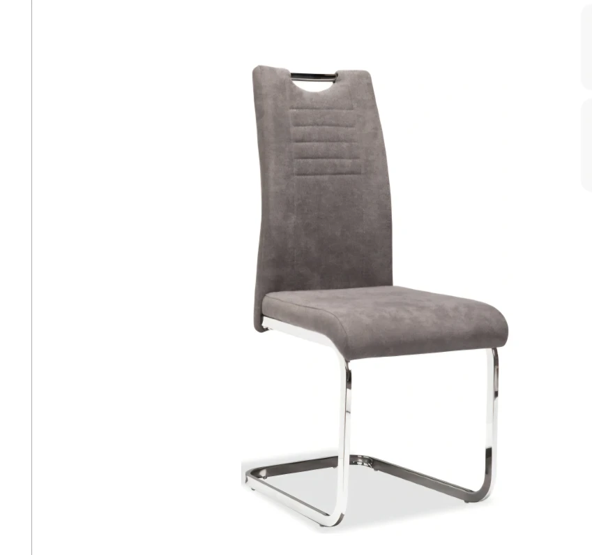 Grey Cantilever Dining Chair