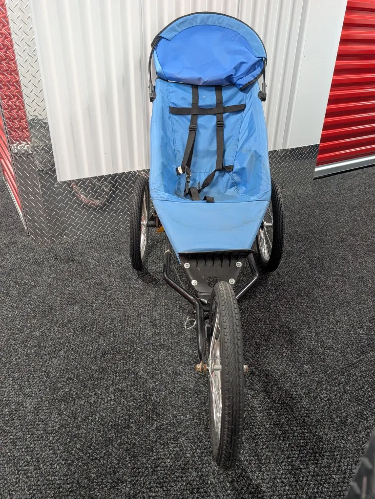 Blue Baby Jogger Stroller with canopy