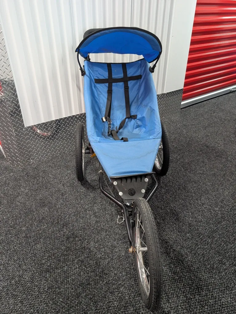 Blue Baby Jogger Stroller with canopy image indicator(2)