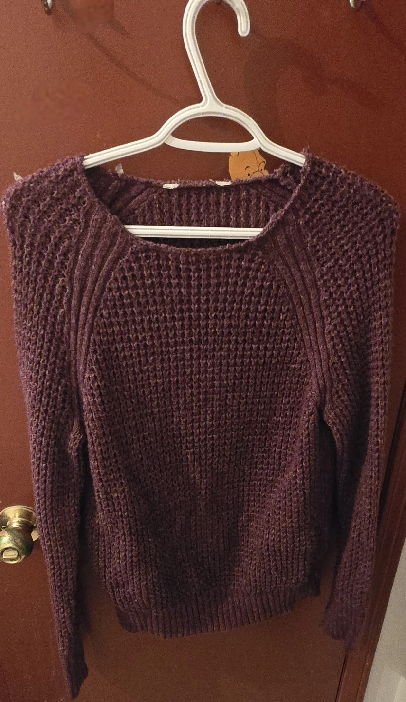 Burgundy Knit Sweater