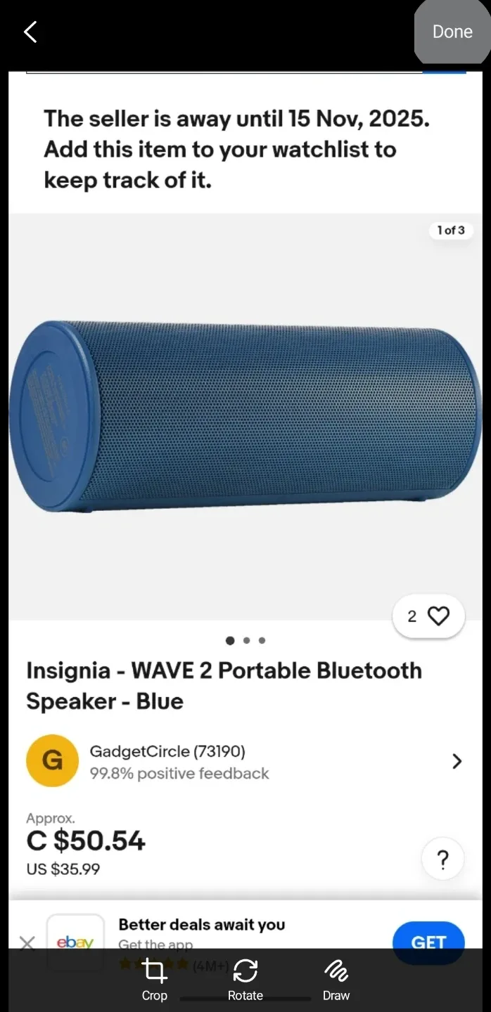 Insignia WAVE 2 Portable Bluetooth Speaker image indicator(5)