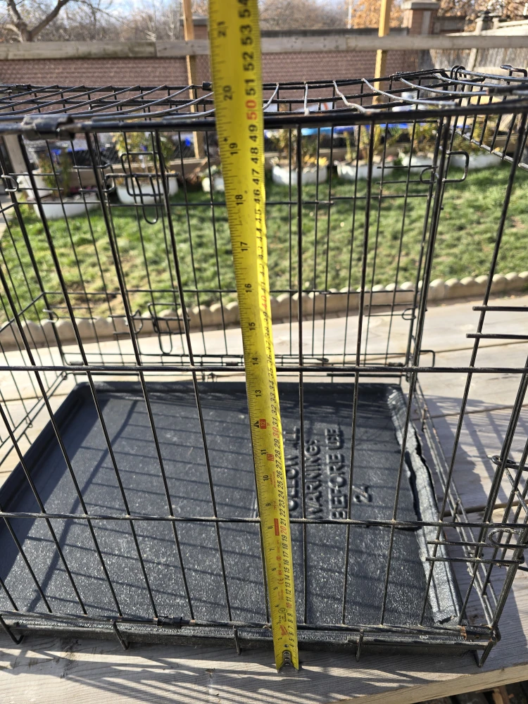 Dog Cage - Black, 21 inches tall - photo 4