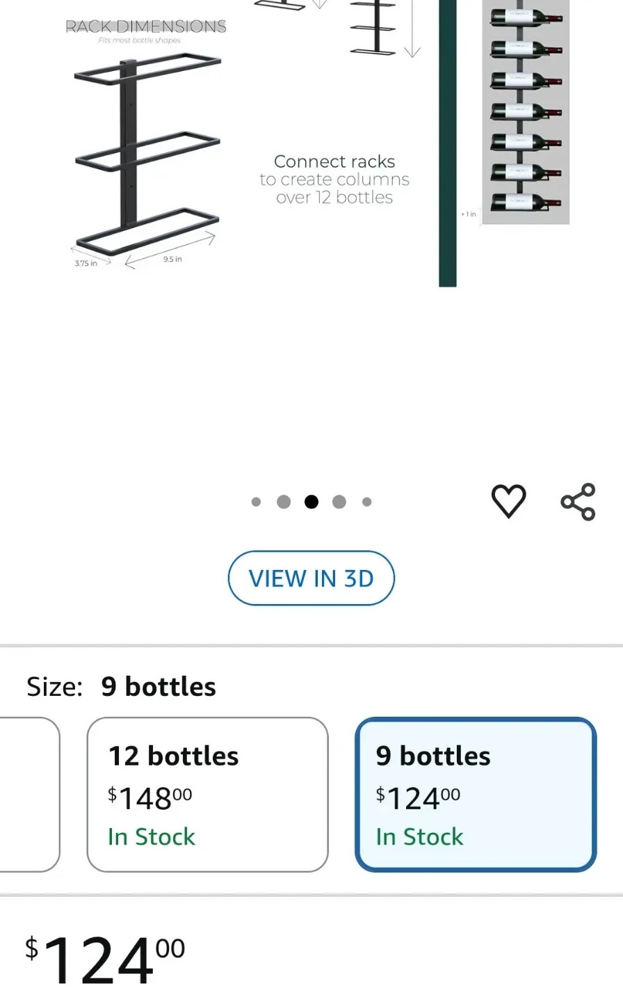 Wall Mount Wine Rack (9 bottles) image indicator(8)