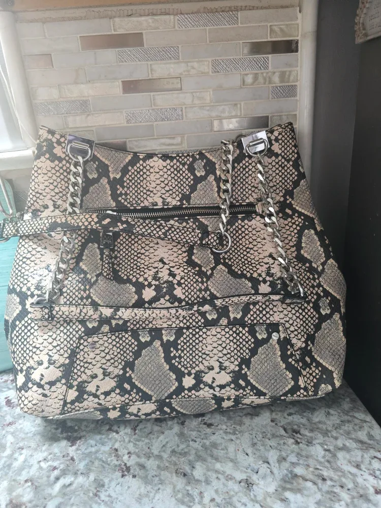 Inc international Snakeskin Tote Bag image indicator(2)