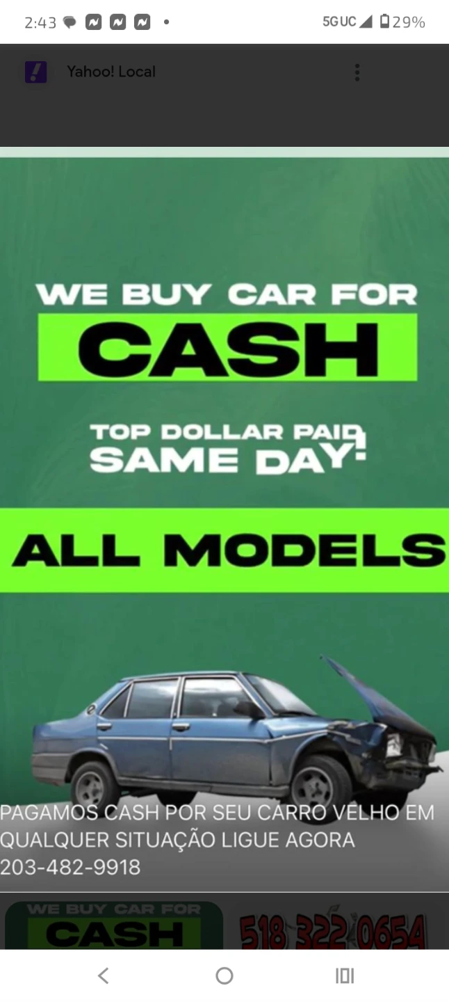 We buy you car or truck