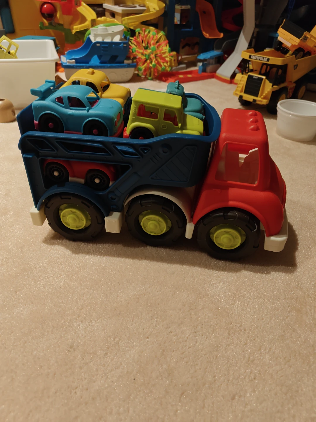 Toy Truck with Cars