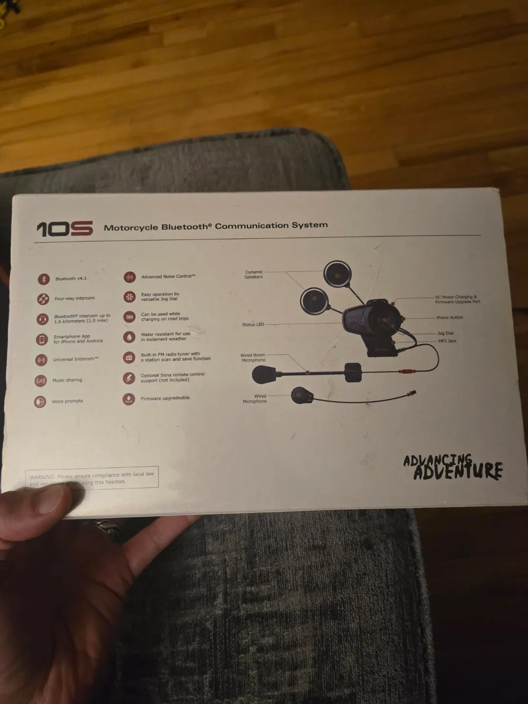 2x Sena 10S Motorcycle Bluetooth Communication System image indicator(2)