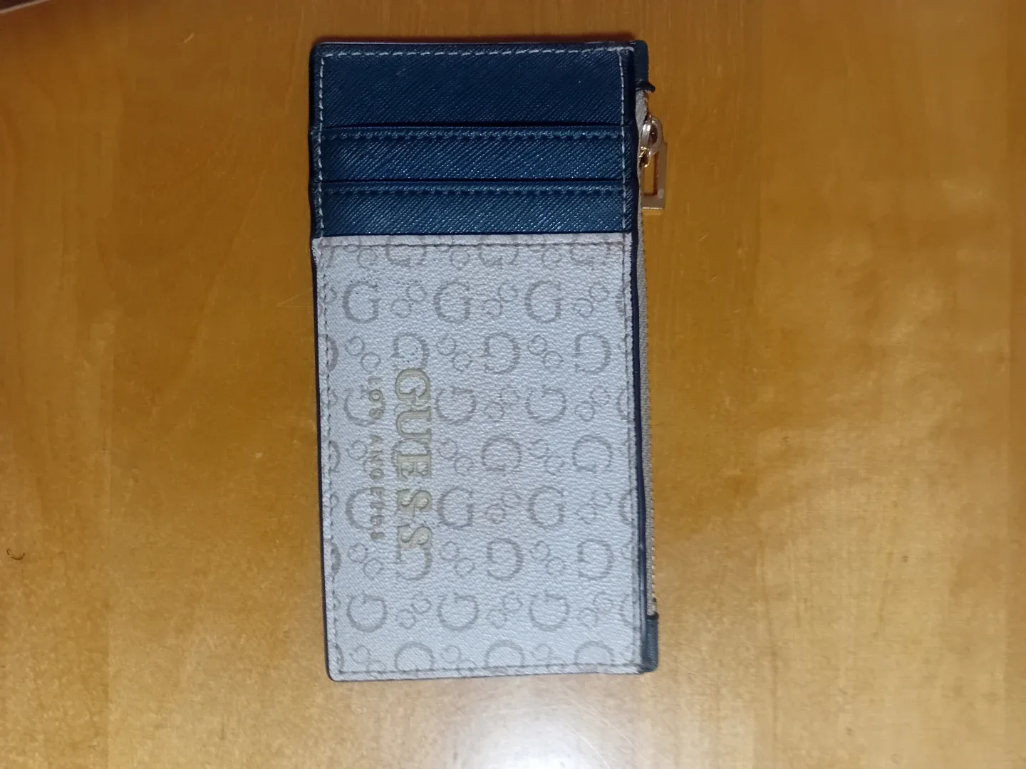 Guess Card Holder Wallet - Green & White & Gold