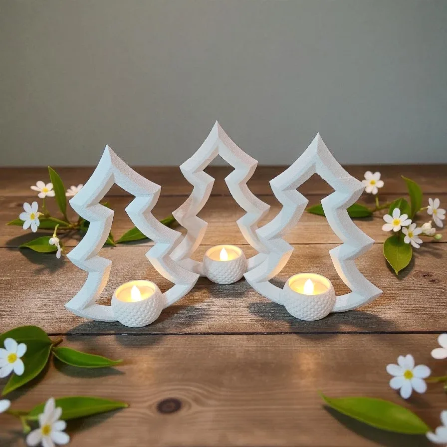 Christmas Tree Candle Holder 1pcs image indicator(2)