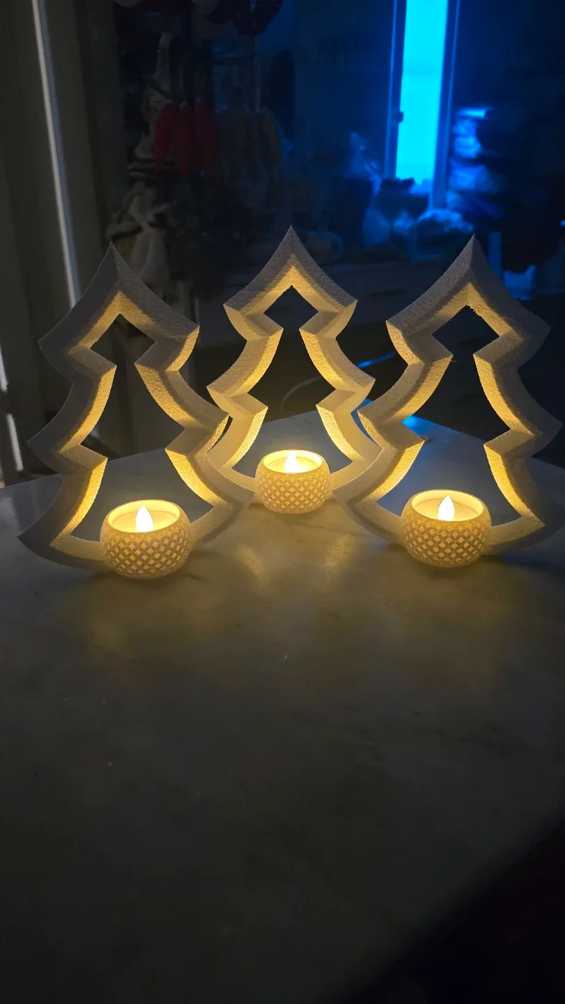 Christmas Tree Candle Holder 1pcs image indicator(3)