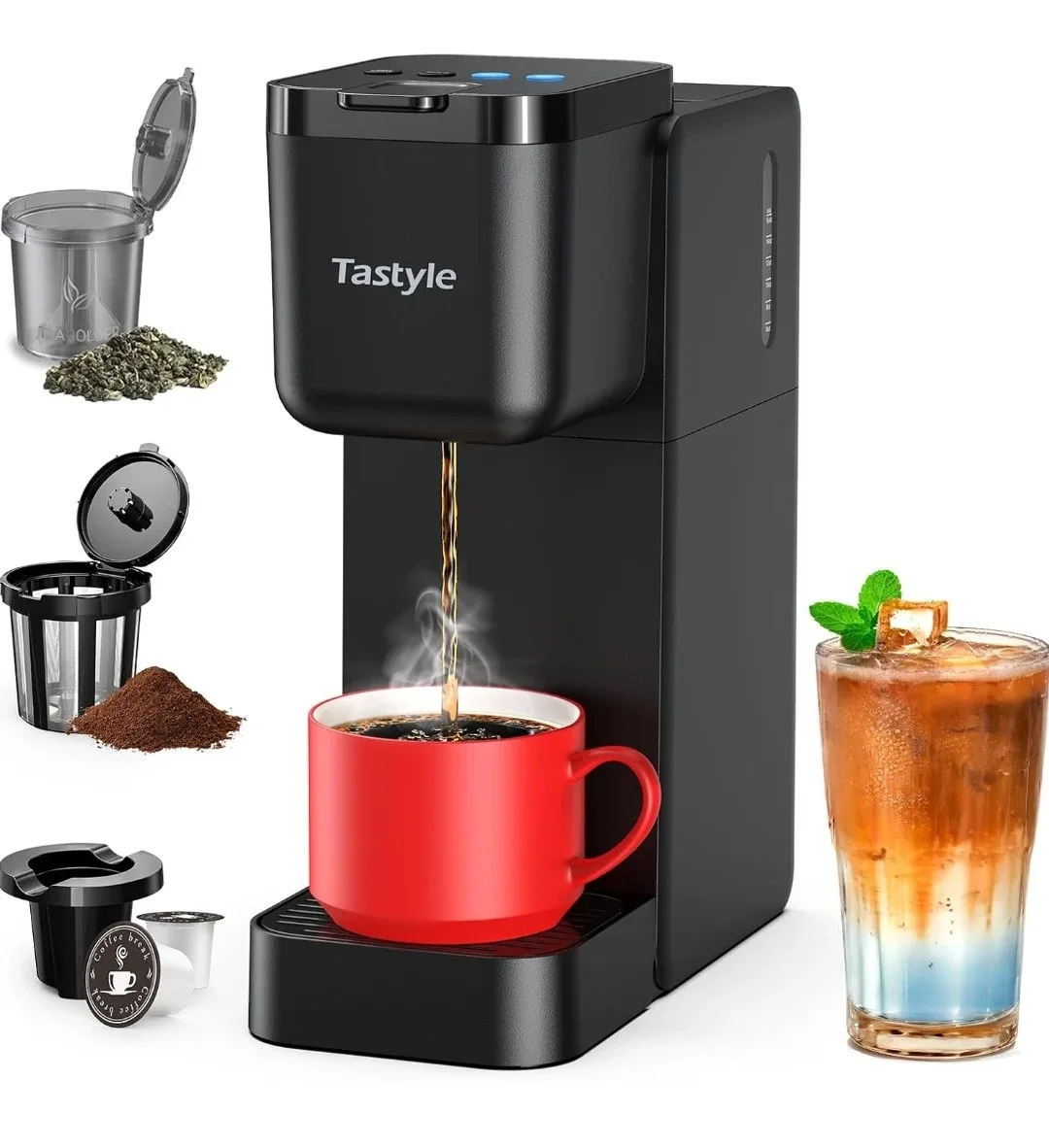 Tastyle Single Serve Coffee Maker - Like New! image indicator(7)