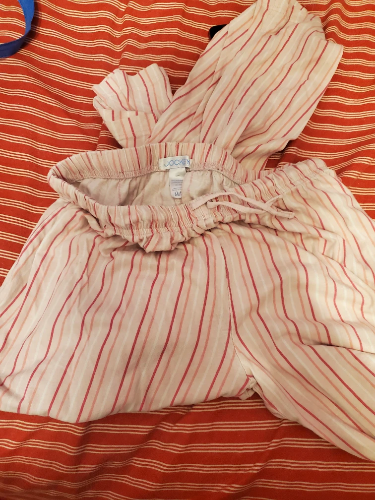 Pink Jockey Striped Pajama Pants - Size M