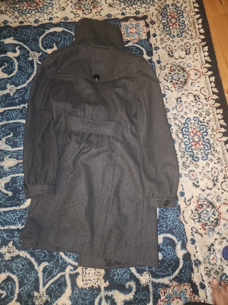 Guess Women's Wool Blend Coat - Charcoal Grey image indicator(3)