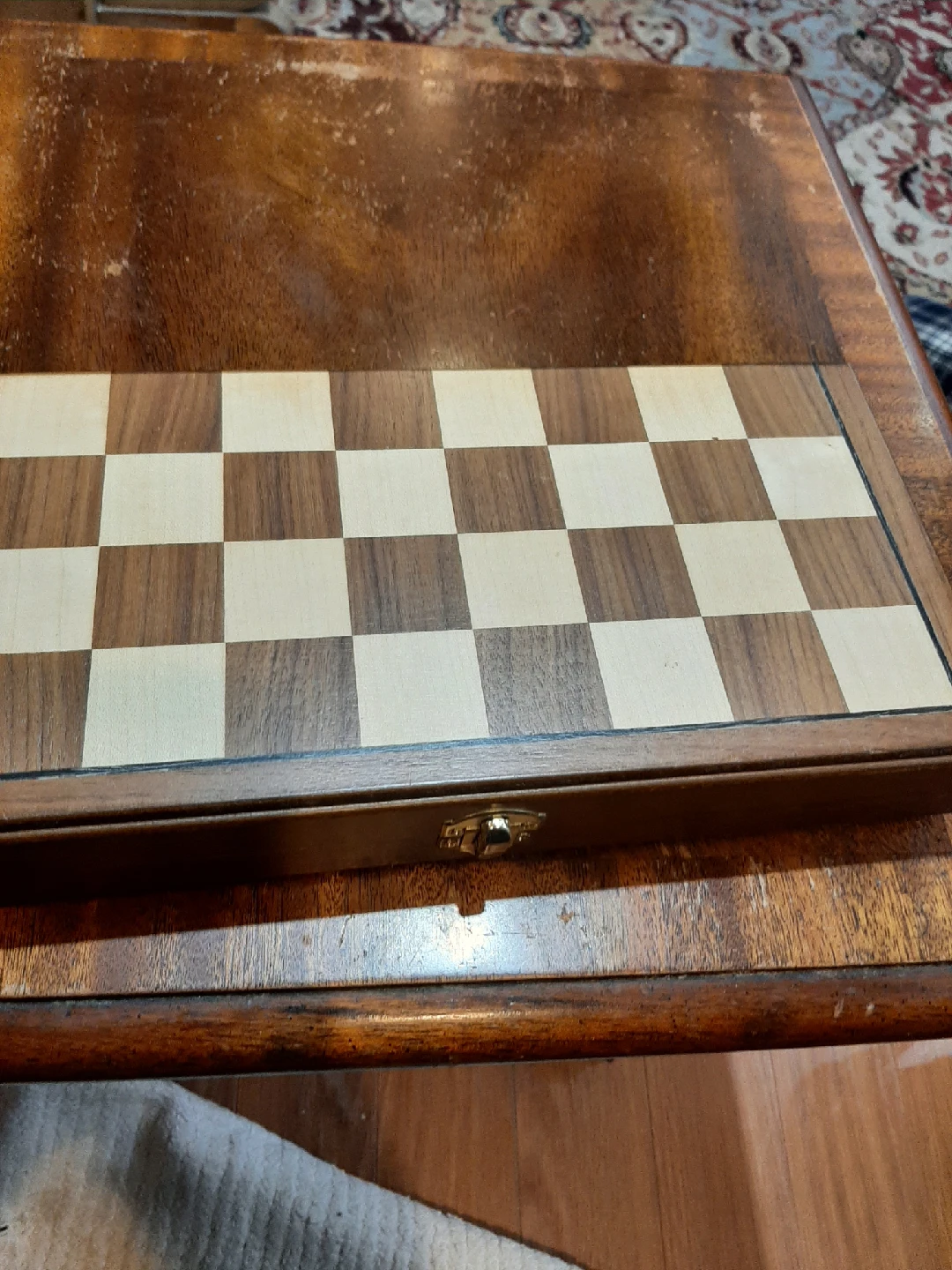 Vintage Backgammon Set with Pieces - photo 3