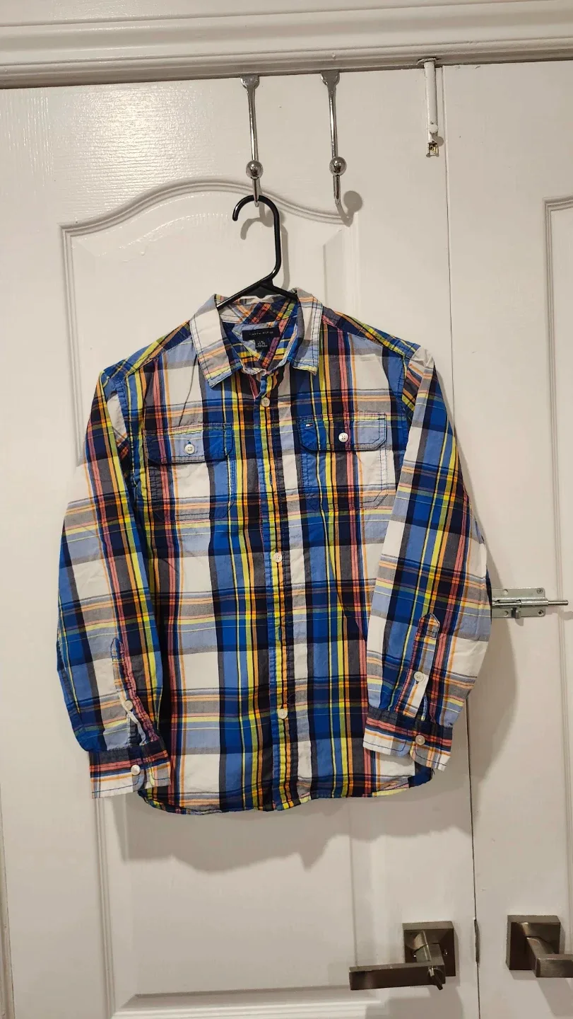 Set of 2 Tommy Hilfiger Plaid Shirt - kids Size L (12-14) image indicator(2)