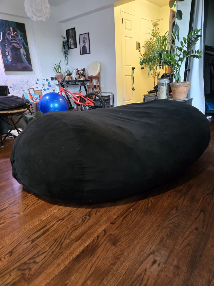 Big Black Bean Bag - photo 2
