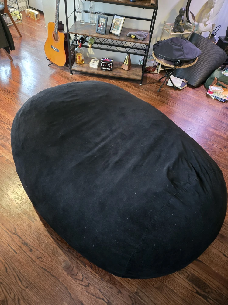 Big Black Bean Bag - photo 3