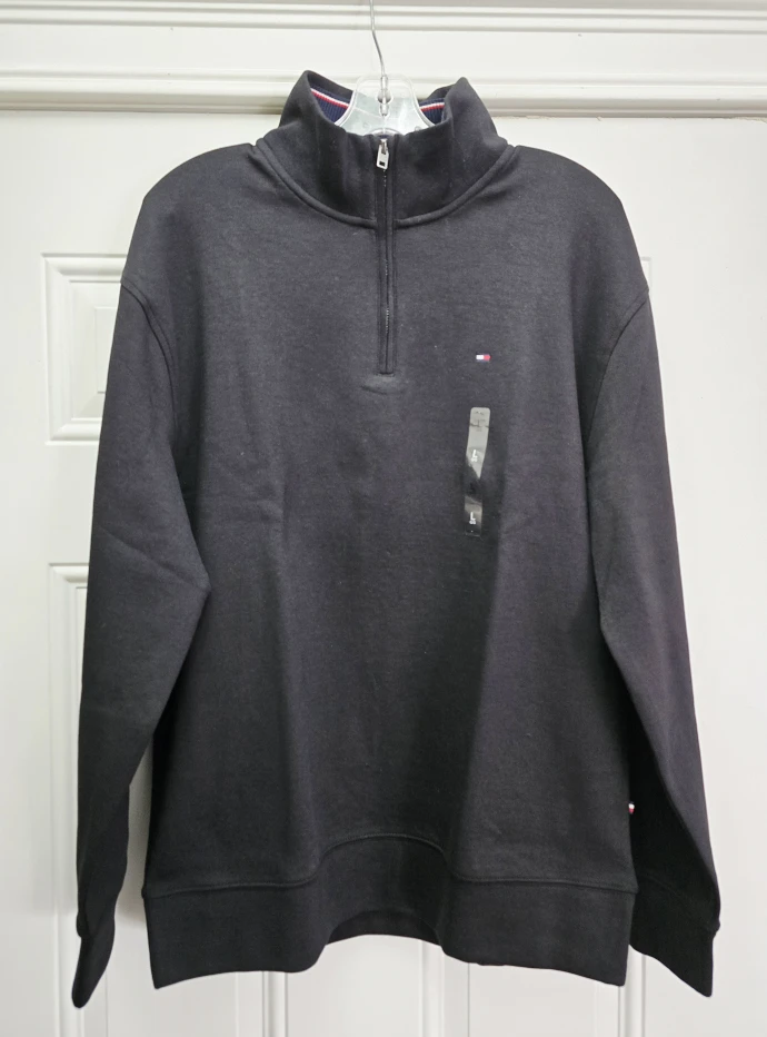 Men's Quarter Zip Sweatshirts Size L