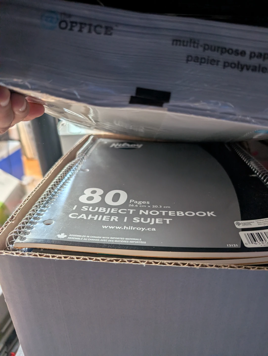 Hilroy 80-Page Subject Notebooks and Lined paper