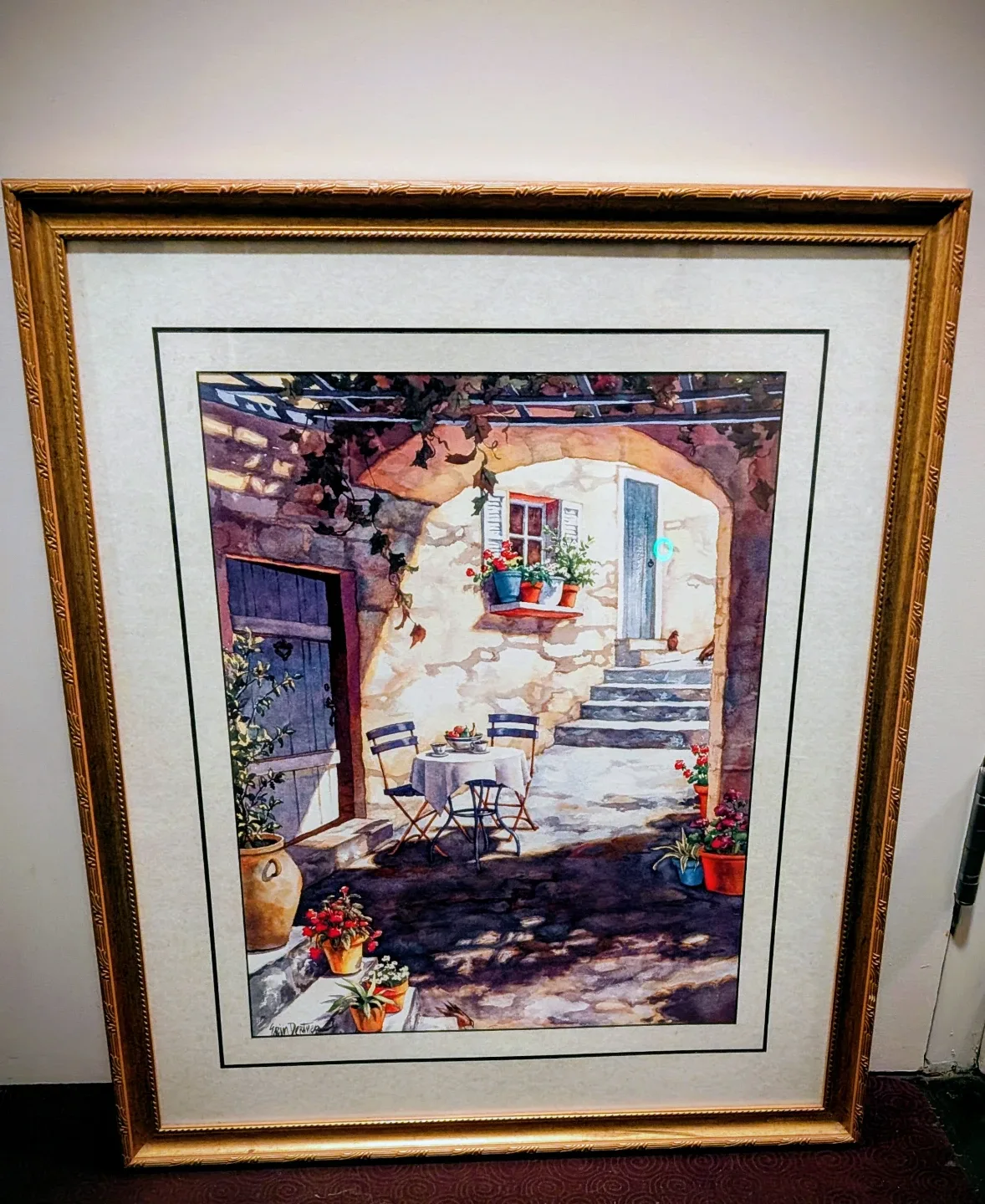 Framed Wall Art - Mediterranean Scene
