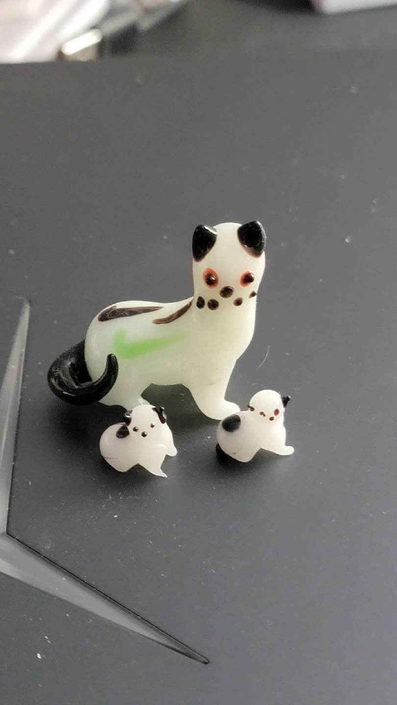 Vintage Hand Blown Glass Dog Figurines - photo 3