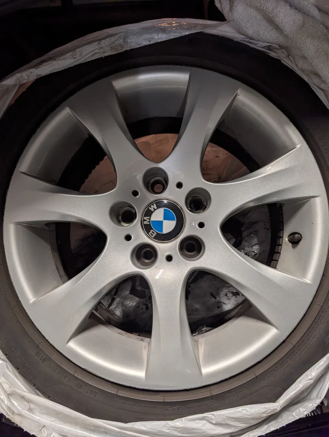 Genuine OEM BMW Style 158 Wheels (17x8 ET34) - E90 328xi image indicator(2)