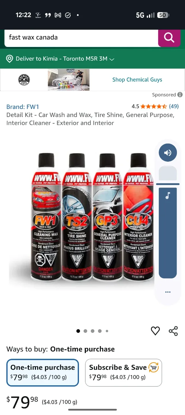 Fast Wax Waterless Detail System (4 cans) image indicator(4)