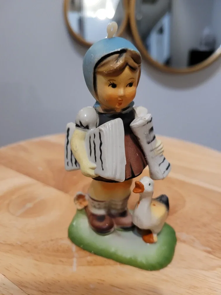 Vintage Hummel-style Boy & Girl Ornaments image indicator(3)