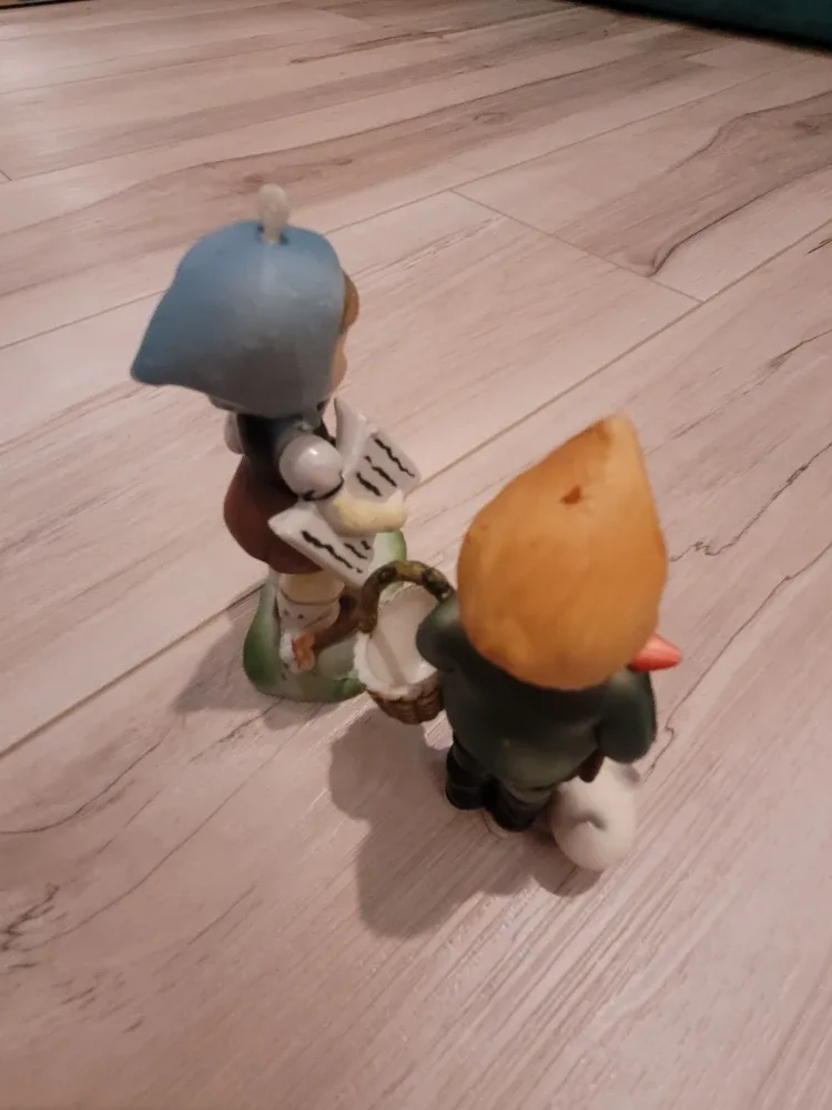 Vintage Hummel-style Boy & Girl Ornaments image indicator(9)