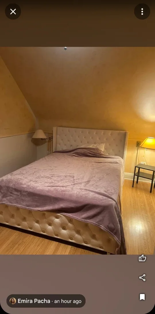 Upholstered Bed Frame queen size