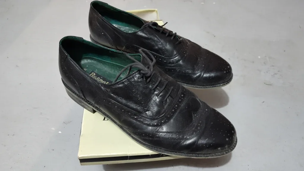 Size 12 EE Black Leather Dress Shoes