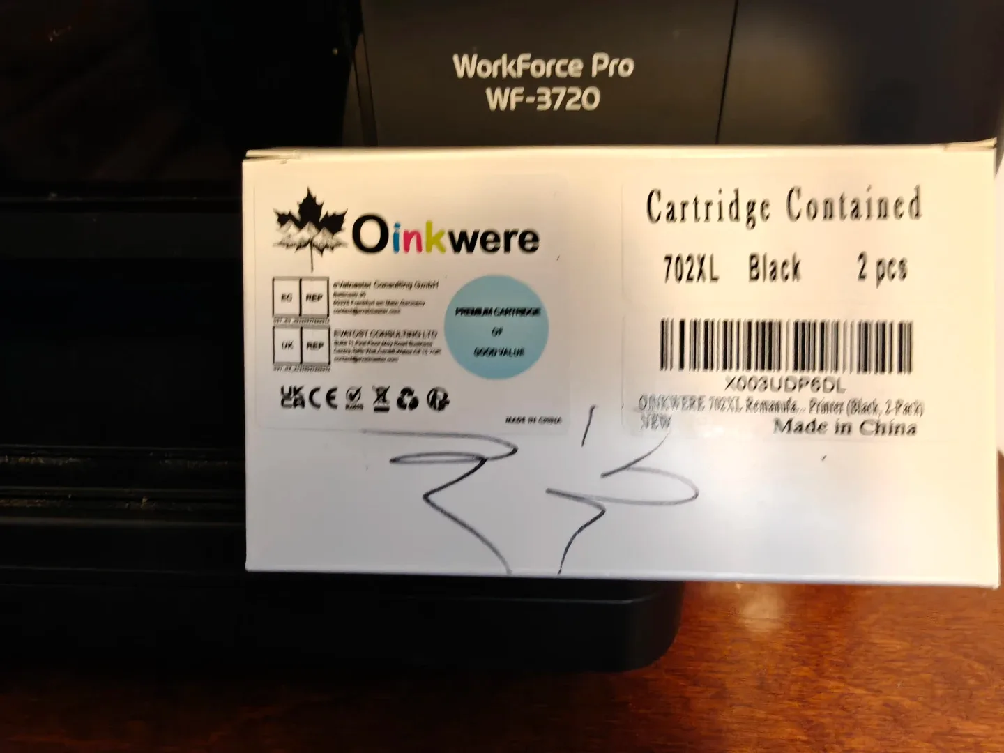 Epson WorkForce Pro WF-3720 All-In-One Inkjet Printer image indicator(2)