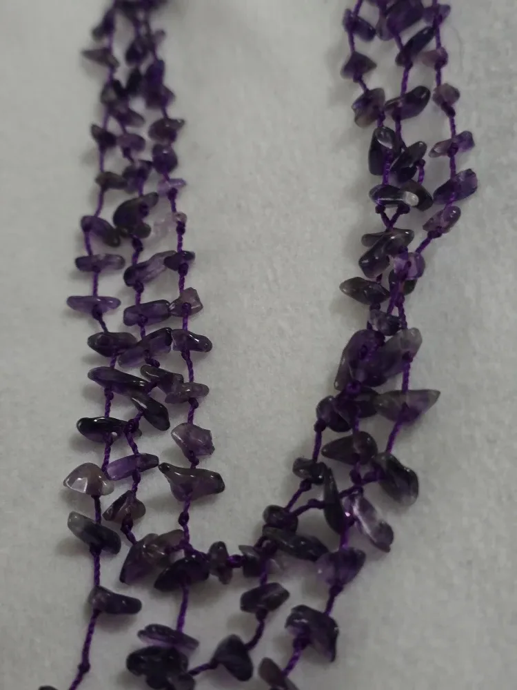 Purple Amethyst Beaded Necklace image indicator(2)