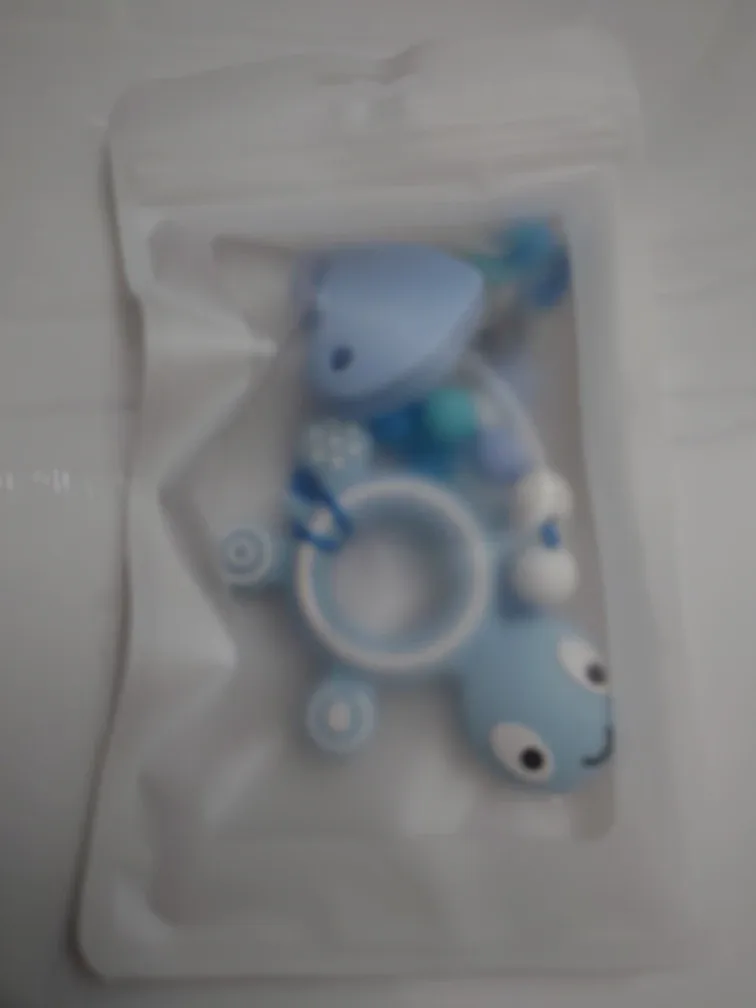 Handmade Baby Teether Toy with Clip image indicator(2)