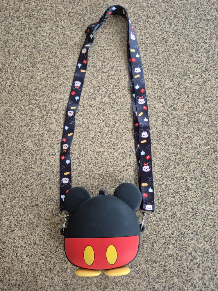 Mickey Mouse Coin Purse with Lanyard