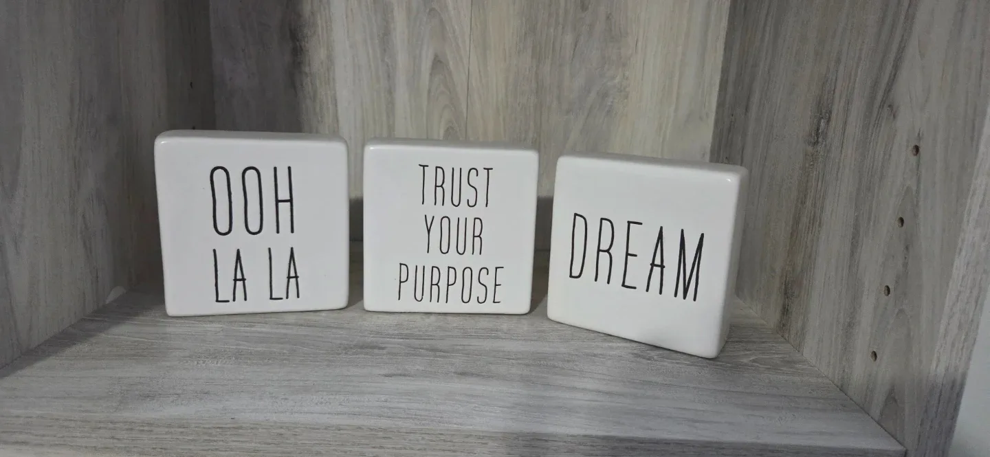 Rae Dunn Inspired Decorative Blocks