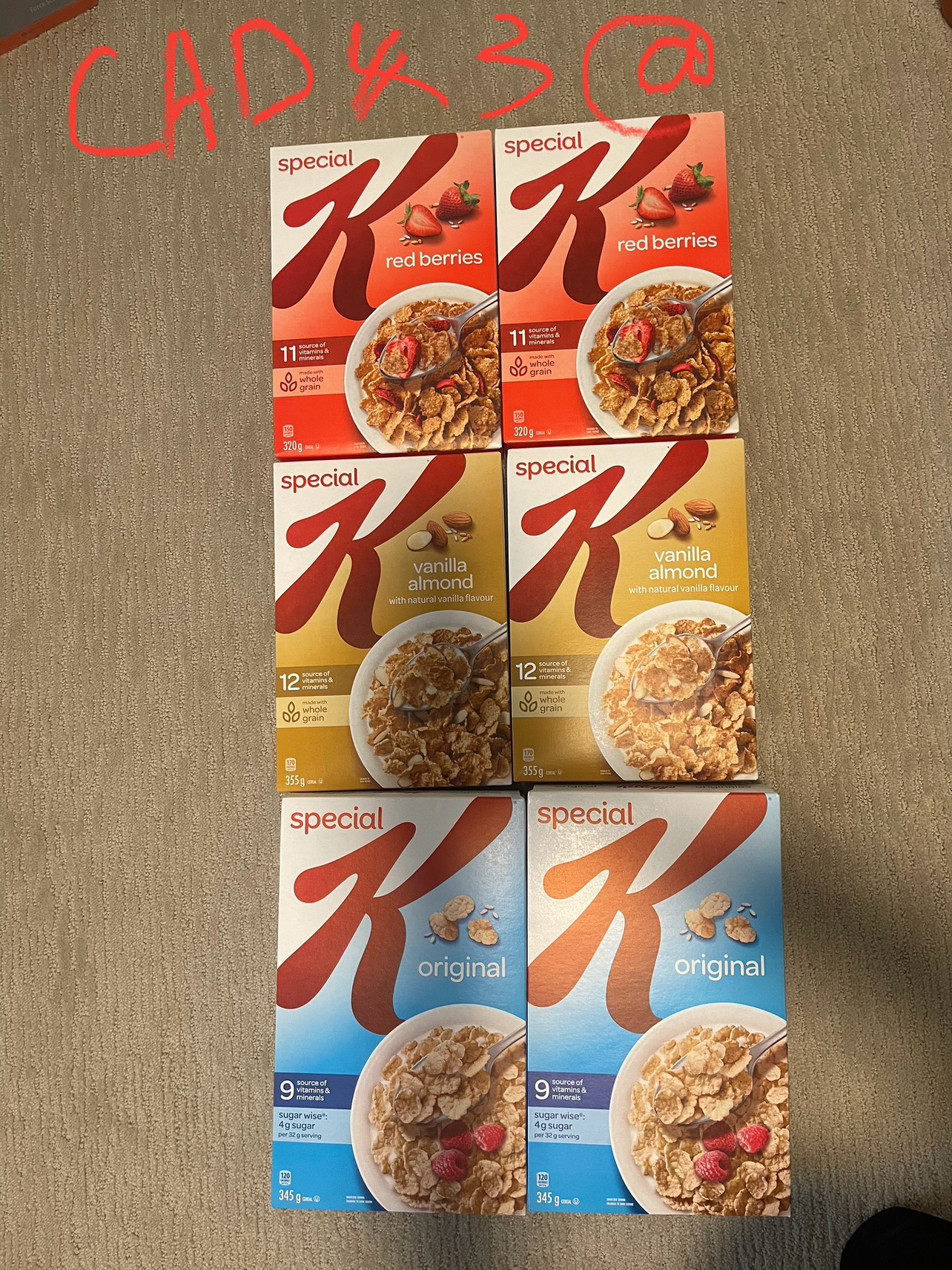 Kellogg's Special K Cereal Variety Pack